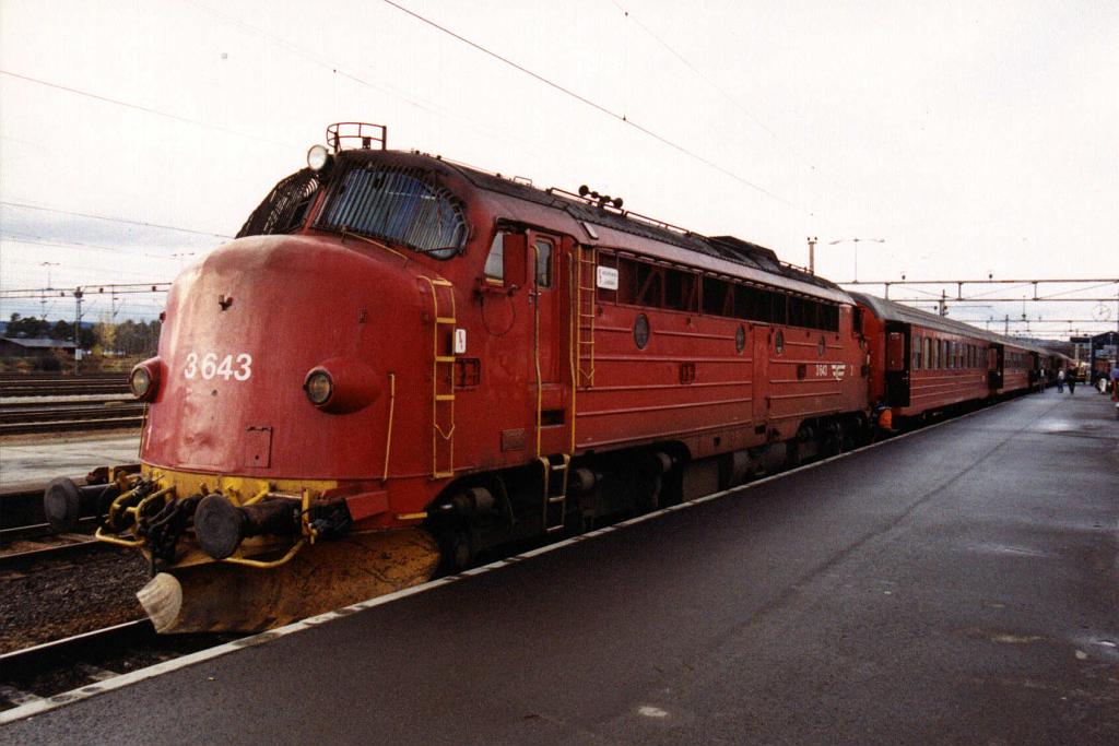 Hamar, 1990-10-19 (train 301) Photo: Steinar Braaten